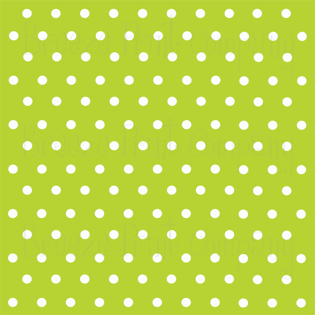 Lime with white polka dots craft  vinyl - HTV -  Adhesive Vinyl -  polka dot pattern   HTV6