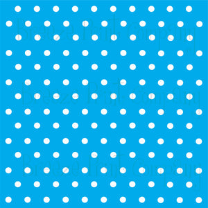 Cyan with white polka dots craft  vinyl - HTV -  Adhesive Vinyl -  polka dot pattern   HTV8 - Breeze Crafts