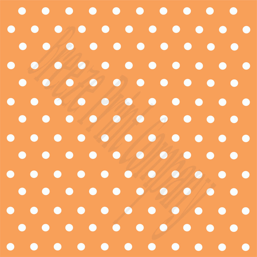Peach with white polka dots craft  vinyl - HTV -  Adhesive Vinyl -  polka dot pattern   HTV42