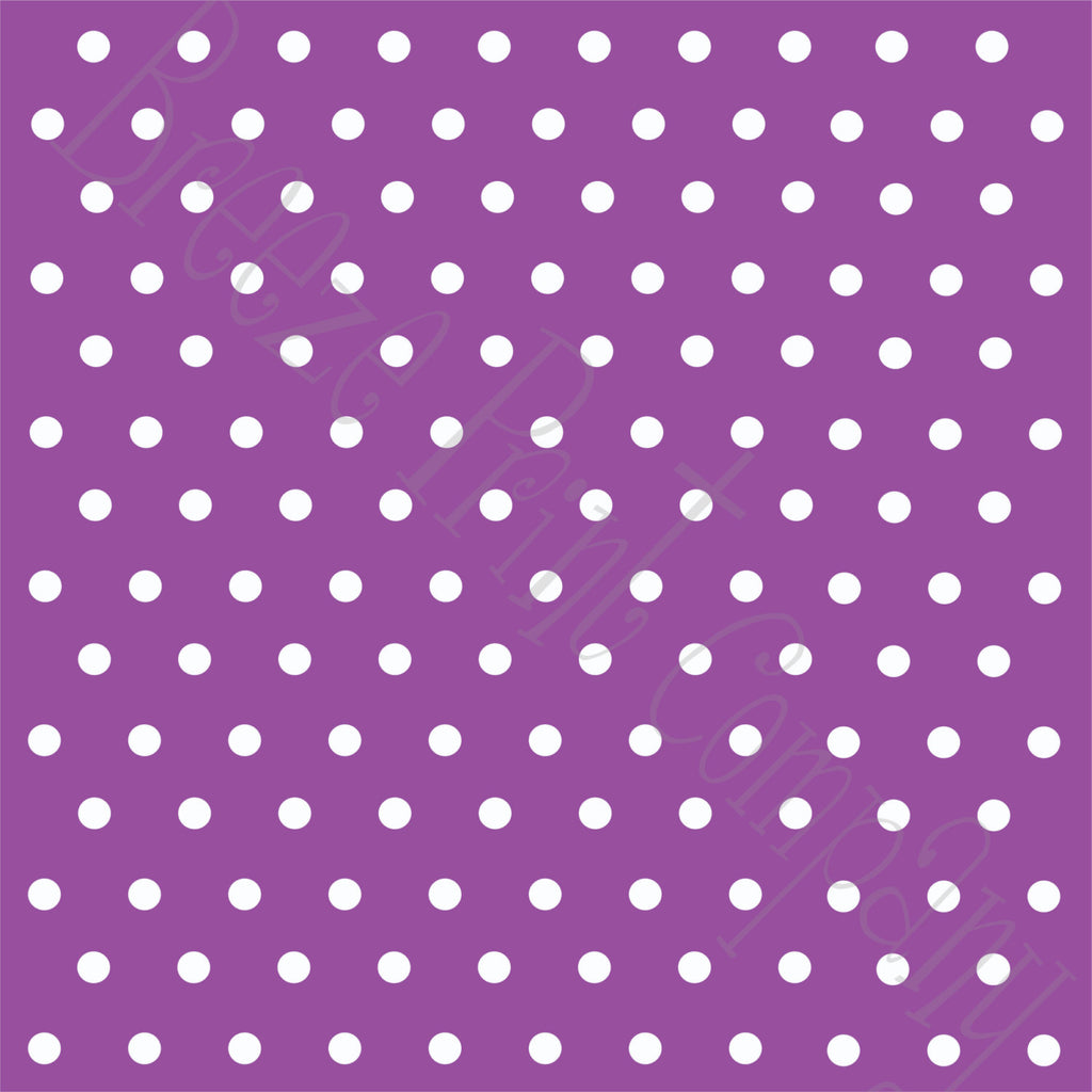 Purple with white polka dots craft  vinyl - HTV -  Adhesive Vinyl -  polka dot pattern   HTV10