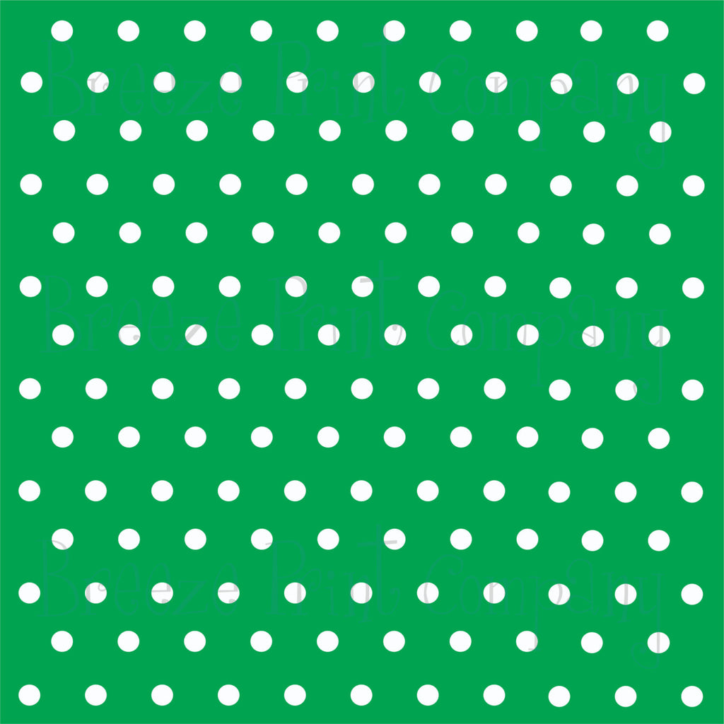 Green with white polka dots craft  vinyl - HTV -  Adhesive Vinyl -  polka dot pattern   HTV11