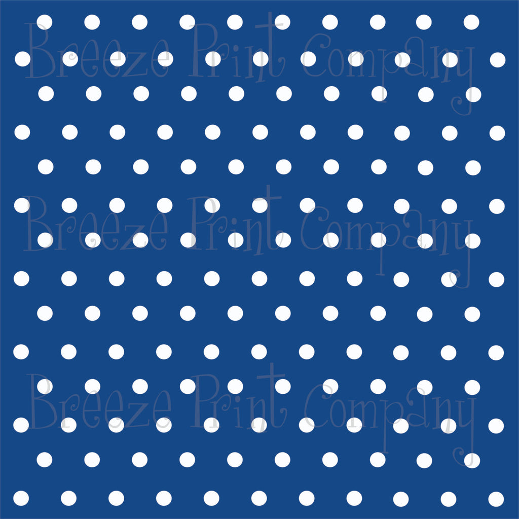 Navy blue with white polka dots craft  vinyl - HTV -  Adhesive Vinyl -  polka dot pattern   HTV13