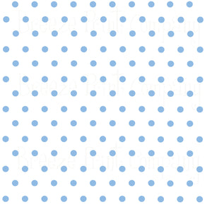 blue and white polka dot background