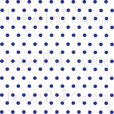 White with blue polka dots craft  vinyl - HTV -  Adhesive Vinyl -  polka dot pattern   HTV28