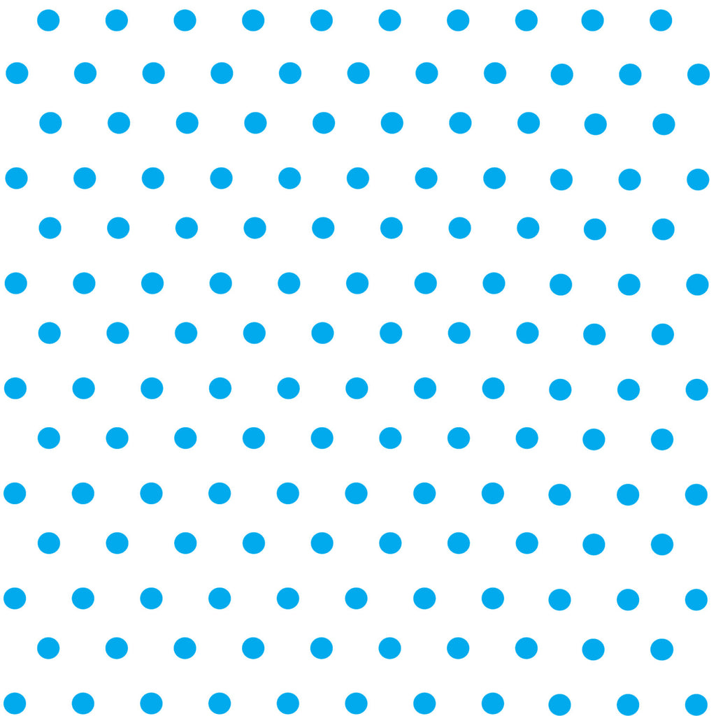 White with cyan polka dots craft  vinyl - HTV -  Adhesive Vinyl -  polka dot pattern   HTV29