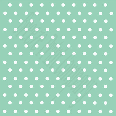 Mint with white polka dots craft  vinyl - HTV -  Adhesive Vinyl -  polka dot pattern   HTV38