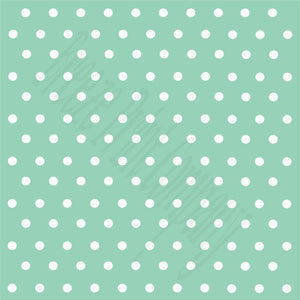 Mint with white polka dots craft  vinyl - HTV -  Adhesive Vinyl -  polka dot pattern   HTV38