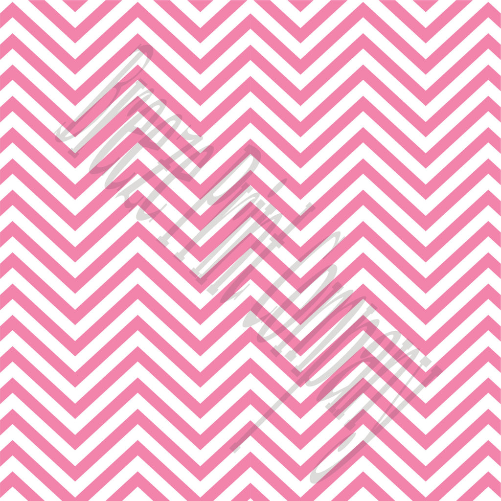 Pink chevron craft  vinyl - HTV -  Adhesive Vinyl -  medium pink and white zig zag pattern   HTV52