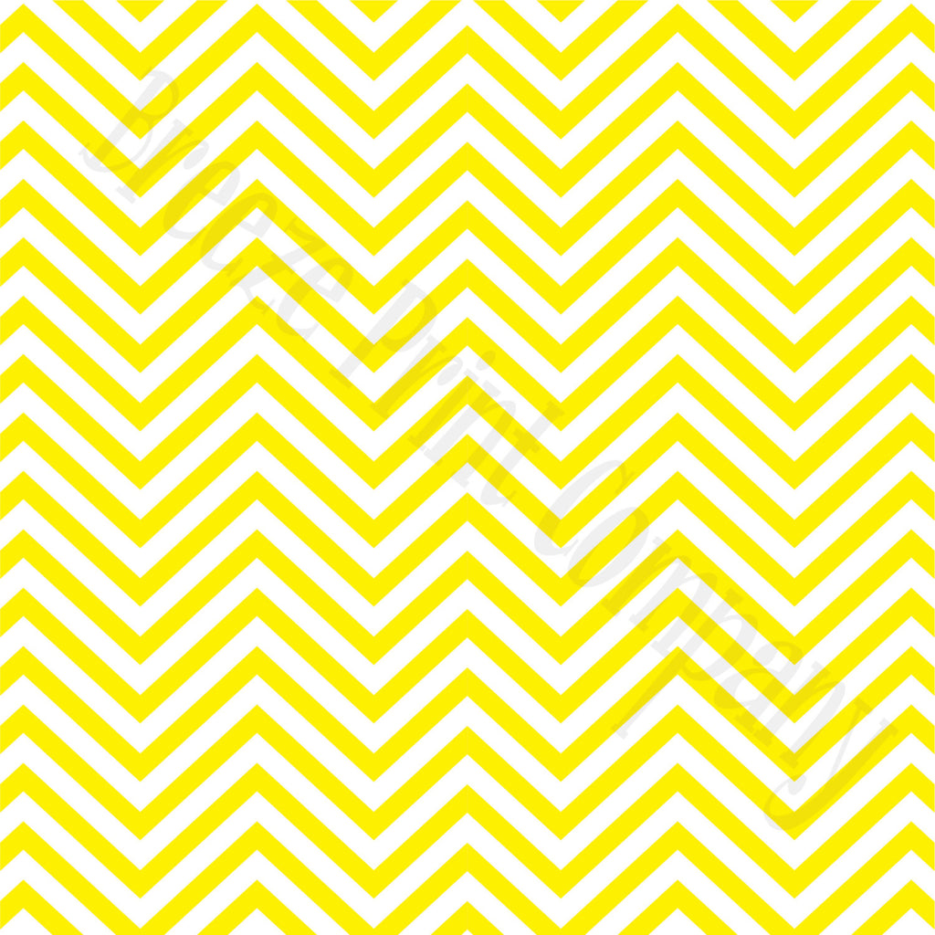 Yellow chevron craft  vinyl - HTV -  Adhesive Vinyl -  yellow and white zig zag pattern   HTV56