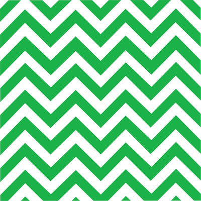 Green chevron craft  vinyl - HTV -  Adhesive Vinyl -  green and white large zig zag pattern   HTV106