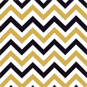 Black, white and gold chevron -HTV-Adhesive-zig zag pattern HTV119 - Breeze Crafts
