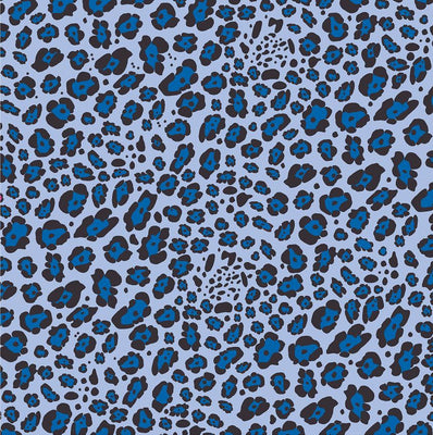 Blue leopard craft  vinyl sheet - HTV -  Adhesive Vinyl -  blue and black pattern vinyl   HTV225 - Breeze Crafts