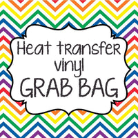 Heat transfer Vinyl GRAB BAG 8-6x6 inch assorted sheets