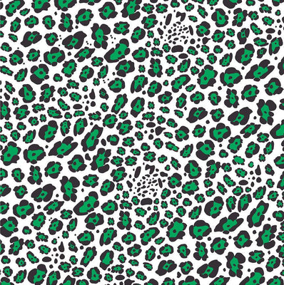 Green leopard craft  vinyl sheet - HTV -  Adhesive Vinyl -  green, white and black pattern vinyl   HTV232
