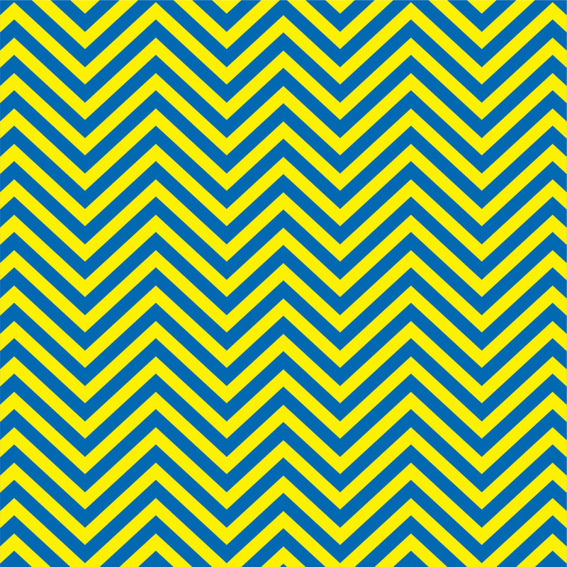 Royal blue and yellow chevron craft vinyl - HTV - Adhesive Vinyl - zig zag  pattern HTV233