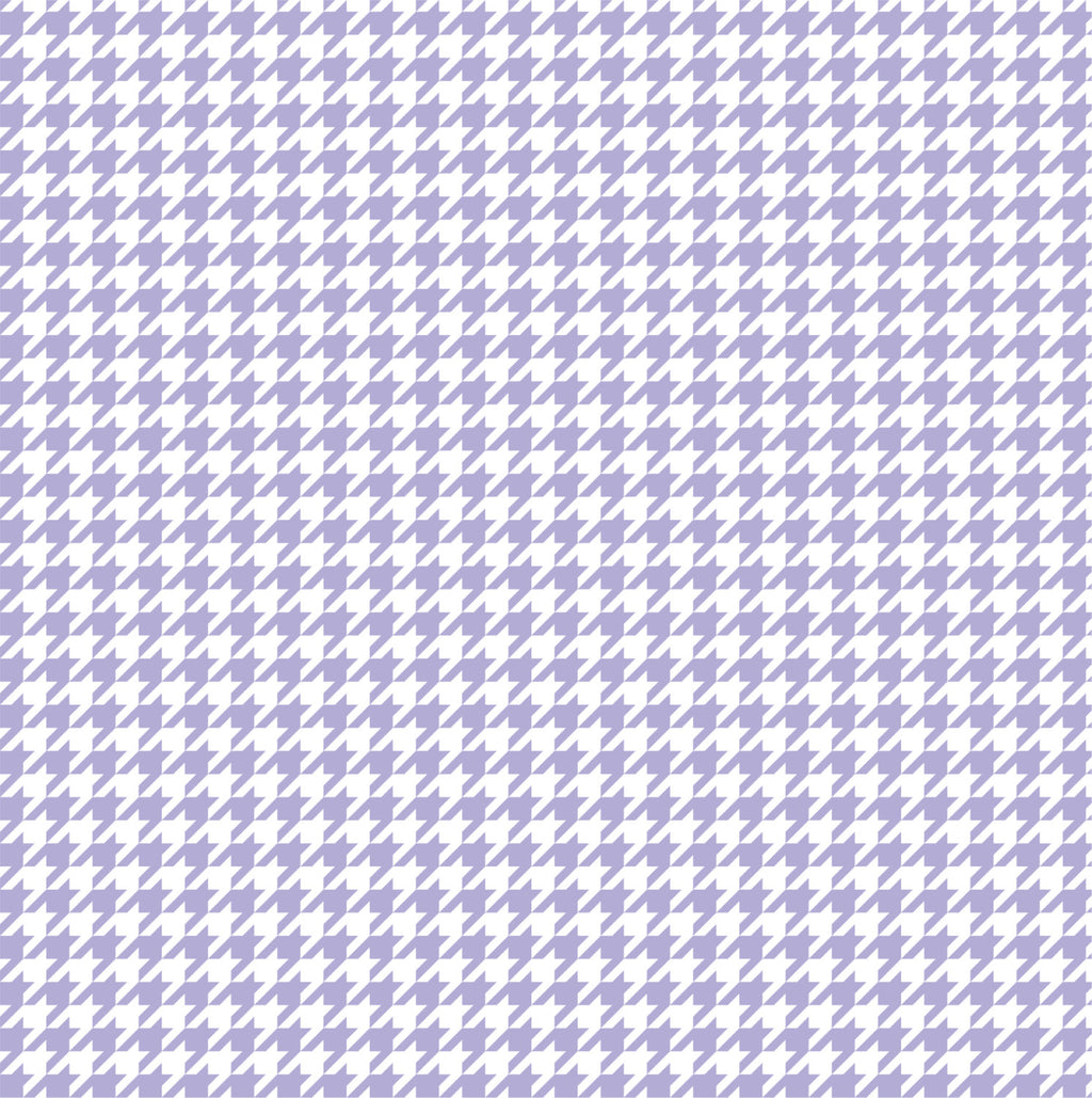 Lavender houndstooth craft  vinyl sheet - HTV -  Adhesive Vinyl -  light purple and white pattern vinyl  HTV412