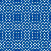 Blue quartrefoil craft  vinyl - HTV -  Adhesive Vinyl -  blue and white pattern vinyl HTV503 - Breeze Crafts