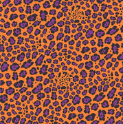 Orange, black and purple leopard pattern vinyl sheet - HTV -  Adhesive Vinyl 