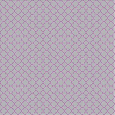 Gray and orchid quatrefoil craft vinyl -HTV-Adhesive Vinyl  aluminum grey (non-metallic) with orchid purple clover quatrefoil pattern HTV525 - Breeze Crafts