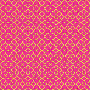 Magenta and lime quatrefoil pattern vinyl - HTV - Adhesive Vinyl - dark magenta pink  with lime green clover quatrefoil pattern vinyl HTV526