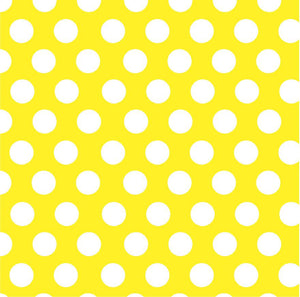Yellow with white polka dots craft  vinyl - HTV -  Adhesive Vinyl -  large polka dot pattern HTV745