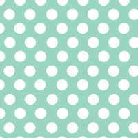 Mint with white polka dots craft  vinyl - HTV -  Adhesive Vinyl -  large white polka dot pattern HTV700