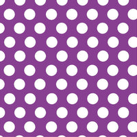 Purple with white polka dots craft  vinyl - HTV -  Adhesive Vinyl -  large polka dot pattern HTV738