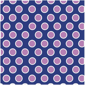 Navy with white and orchid polka dots craft  vinyl - HTV -  Adhesive Vinyl -  large polka dot pattern