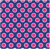 Navy with white and magenta polka dots craft  vinyl - HTV -  Adhesive Vinyl -  large polka dot pattern HTV701