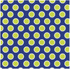 Navy with white and lime polka dots craft  vinyl - HTV -  Adhesive Vinyl -  large polka dot pattern