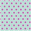 Mint with white and orchid polka dots craft  vinyl - HTV -  Adhesive Vinyl -  large white and purple polka dot pattern HTV732