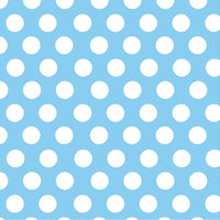 Blue with white dots craft  vinyl - HTV -  Adhesive Vinyl -  large light blue with white polka dot pattern - Breeze Crafts