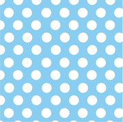 Blue with white dots craft  vinyl - HTV -  Adhesive Vinyl -  large light blue with white polka dot pattern - Breeze Crafts