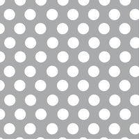 Gray with white dots craft  grey vinyl - HTV -  Adhesive Vinyl -  large white polka dot pattern HTV719 - Breeze Crafts