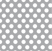 Gray with white dots craft  grey vinyl - HTV -  Adhesive Vinyl -  large white polka dot pattern HTV719 - Breeze Crafts