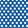 Blue with white dots craft  vinyl - HTV -  Adhesive Vinyl -  large white polka dot pattern HTV724 - Breeze Crafts