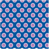 Blue with orchid and white dots craft  vinyl - HTV -  Adhesive Vinyl -  large polka dot pattern HTV736 - Breeze Crafts