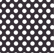 Black with white dots craft  vinyl - HTV -  Adhesive Vinyl -  large white polka dot pattern HTV714 - Breeze Crafts