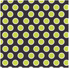 Black with lime and white dots craft  vinyl - HTV -  Adhesive Vinyl -  large polka dot pattern HTV725 - Breeze Crafts