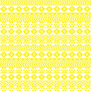 Yellow and white tribal pattern craft  vinyl - HTV -  Adhesive Vinyl -  Aztec Peruvian pattern HTV931