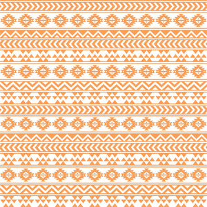 Peach and white tribal pattern craft  vinyl - HTV -  Adhesive Vinyl -  Aztec Peruvian pattern HTV930