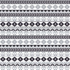 Gray black and white tribal pattern craft vinyl- HTV -  Adhesive Vinyl -  Aztec Peruvian pattern grey HTV922 - Breeze Crafts