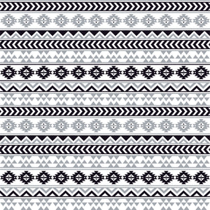 Gray black and white tribal pattern craft vinyl- HTV -  Adhesive Vinyl -  Aztec Peruvian pattern grey HTV922 - Breeze Crafts