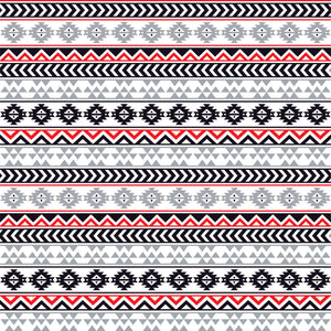 Gray black red and white tribal pattern craft  vinyl - HTV -  Adhesive Vinyl -  Aztec Peruvian pattern grey HTV921 - Breeze Crafts