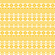 Yellow gold and white tribal pattern craft  vinyl - HTV -  Adhesive Vinyl -  Aztec Peruvian pattern HTV913