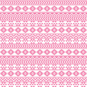 Pink and white tribal pattern craft  vinyl - HTV -  Adhesive Vinyl -  Aztec Peruvian medium pink pattern HTV927