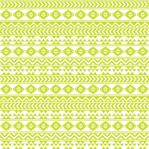 Lime and white tribal pattern craft  vinyl - HTV -  Adhesive Vinyl -  Aztec Peruvian pattern HTV908