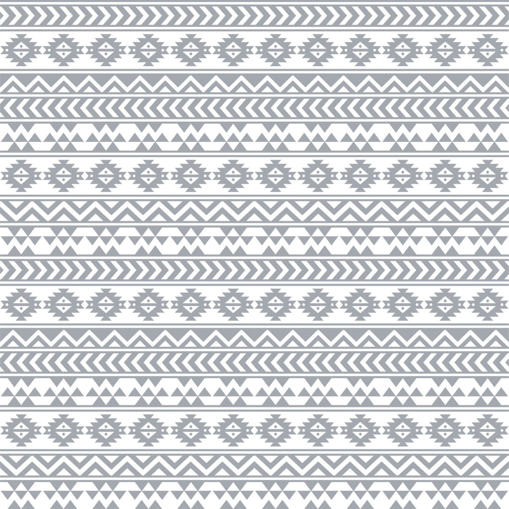 Gray and white tribal pattern craft  vinyl - HTV -  Adhesive Vinyl -  Aztec Peruvian pattern grey HTV923 - Breeze Crafts