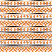 Orange black purple owl tribal pattern craft  vinyl - HTV -  Adhesive Vinyl -  Aztec Peruvian pattern Halloween HTV303