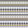 Gray black gold and white tribal pattern craft vinyl - HTV -  Adhesive Vinyl -  Aztec Peruvian pattern grey HTV902 - Breeze Crafts
